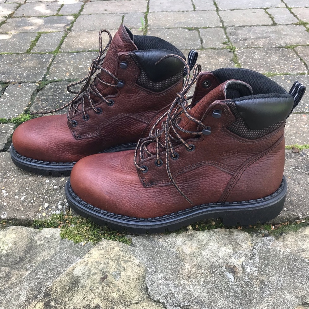 Red Wings Leather Combat Work Boots